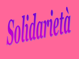 solidarietà - Liceo Statale C. Montanari