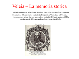 Veleia – La memoria storica