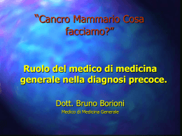 Cancro Mammario - medici vallesina