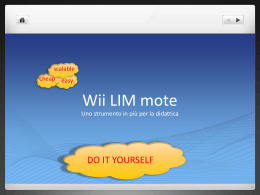 Tutto parte dalla console "WII"