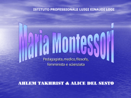 Montessori Maria - Istituto Einaudi Lodi