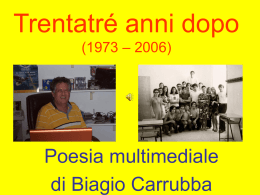 Trent`anni dopo - Biagio Carrubba
