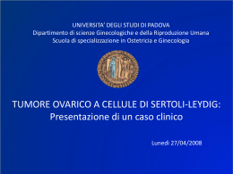 Diapositiva 1 - Università degli Studi di Padova