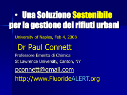 La presentazione in Power Point della conferenza napoletana