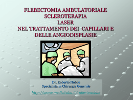 Flebectomia, Scleroterapia e Laser