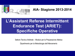 Protocollo operativo test ARIET