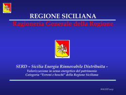 SERD – Sicilia Energia Rinnovabile Distribuita