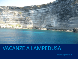 vacanze a Lampedusa