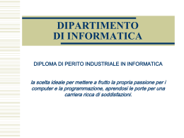 Diploma Perito Industriale in Informatica e Telecomunicazioni