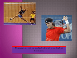 Comparazione tennis/badminton