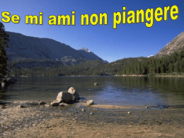 Se mi ami non piangere