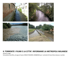 I torrenti, i fiumi e la città, riformare la metropoli milanese