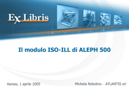 Funzionalità del modulo ISO-ILL