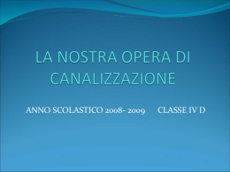 canalizzazione ivd - Scuola Leonardo da Vinci