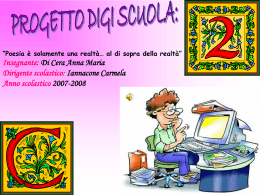“Poesia è solamente una realtà… al di sopra della realtà” Insegnante
