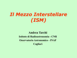 16-ISM_Lectio_I - Osservatorio Astronomico Cagliari