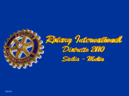 LA ROTARY FOUNDATION - Carlo Marullo di Condojanni