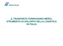 “Operatore Logistico”: da “puro trasporto” ferroviario a