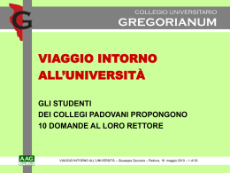 presentazione - Collegio Universitario Gregorianum