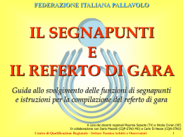 Segnapunti & Referto - Sessolo - FIPAV comitato provinciale di Ferrara