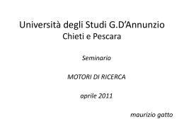 Motori di ricerca 2011