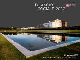 Sintesi Bilancio Sociale 2007
