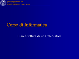 Architettura PC - Chimica Fisica