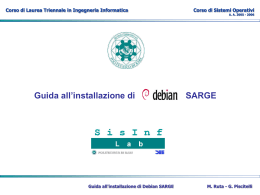 Sistemi Operativi - SisInf Lab