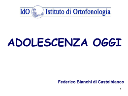 ADOLESCENZA OGGI Federico Bianchi di Castelbianco