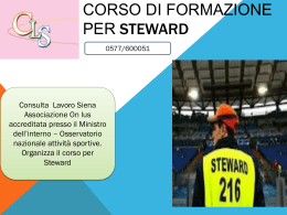 Corso per steward - Siena