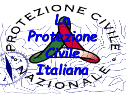La Protezione Civile Italiana