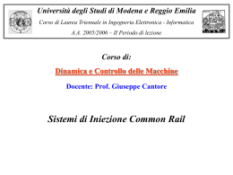 Sistemi Common Rail