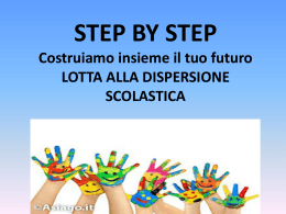 PROGETTO STEP BY STEP incontro 25 novembre 2014