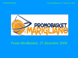 PROMOBASKET Festa MiniBasket, 27 dicembre