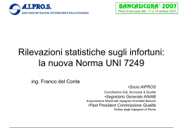 Slides Norme Rilevazioni Statistiche Infortuni