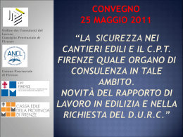 materiale convegno 25 maggio 2011