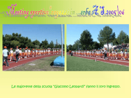 Diapositiva 1 - Scuola Leopardi Foggia