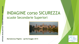 Indagine corso sicurezza - Ufficio scolastico regionale per la