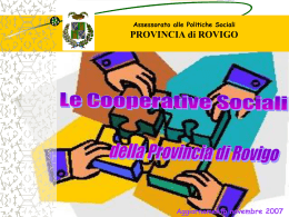 Cooperative sociali - Centro Francescano di Ascolto