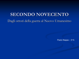 Secondo novecento di