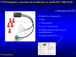 CTM frequency: procedura di installazione su Aprilia