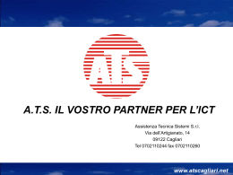 Diapositiva 1 - ATS - Assistenza Tecnica Sistemi S.r.l.