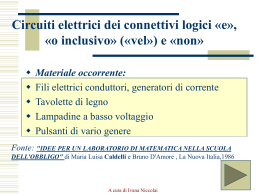 Circuiti elettrici dei connettivi logici