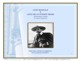 Indice - Liceo Sebastiano Satta