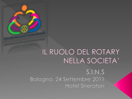 Il Rotary nella societ&agrave; - Rotary International
