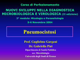 Pneumocystis - Università degli Studi di Firenze