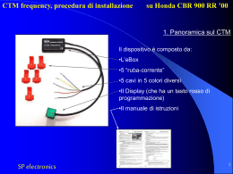 CTM frequency, procedura di installazione