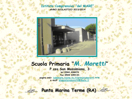 Scuola Primaria “M. Moretti”