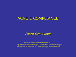 Acne e Compliance - Pietro Santoianni