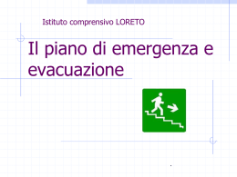 Il piano di emergenza e evacuazione